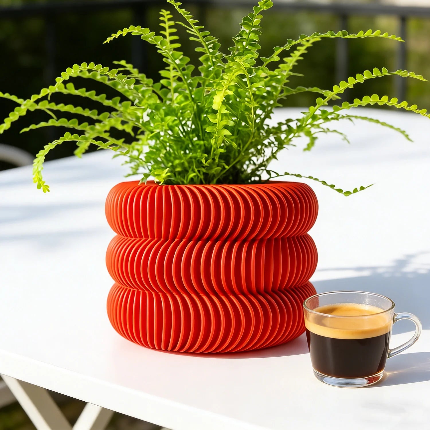 Modern Minimalist 3D Printed Plant Pot – Biodegradable Flower Planter for Home Decor, Eco-Friendly Sustainable Gift (Maro)