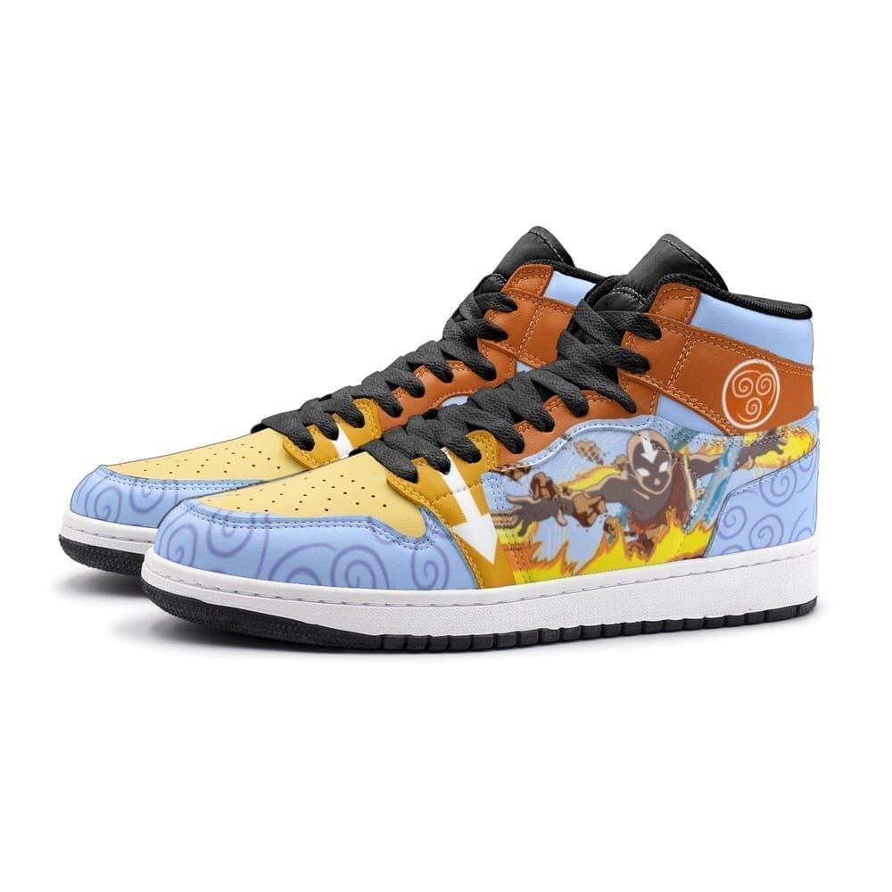 Aang Avatar Air Jordan 1 High Top Shoes