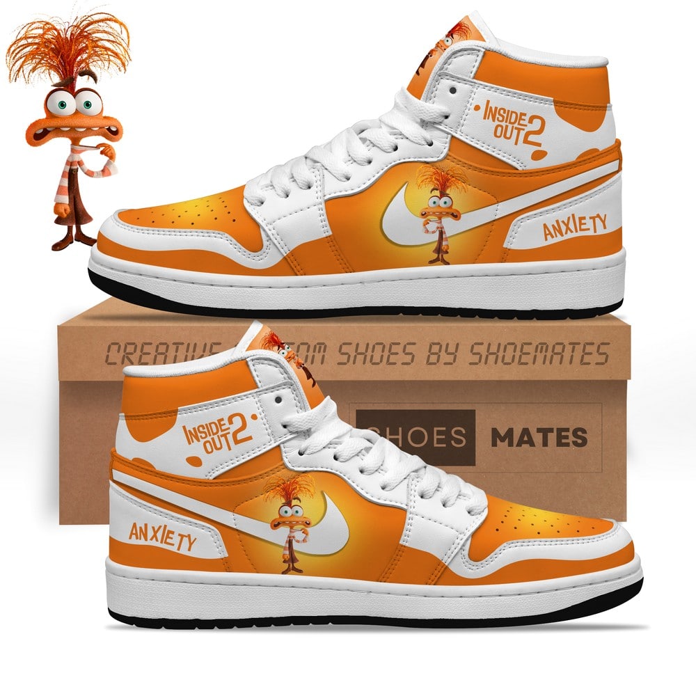 Anxiety Inside Out AJ1 High Top Shoes