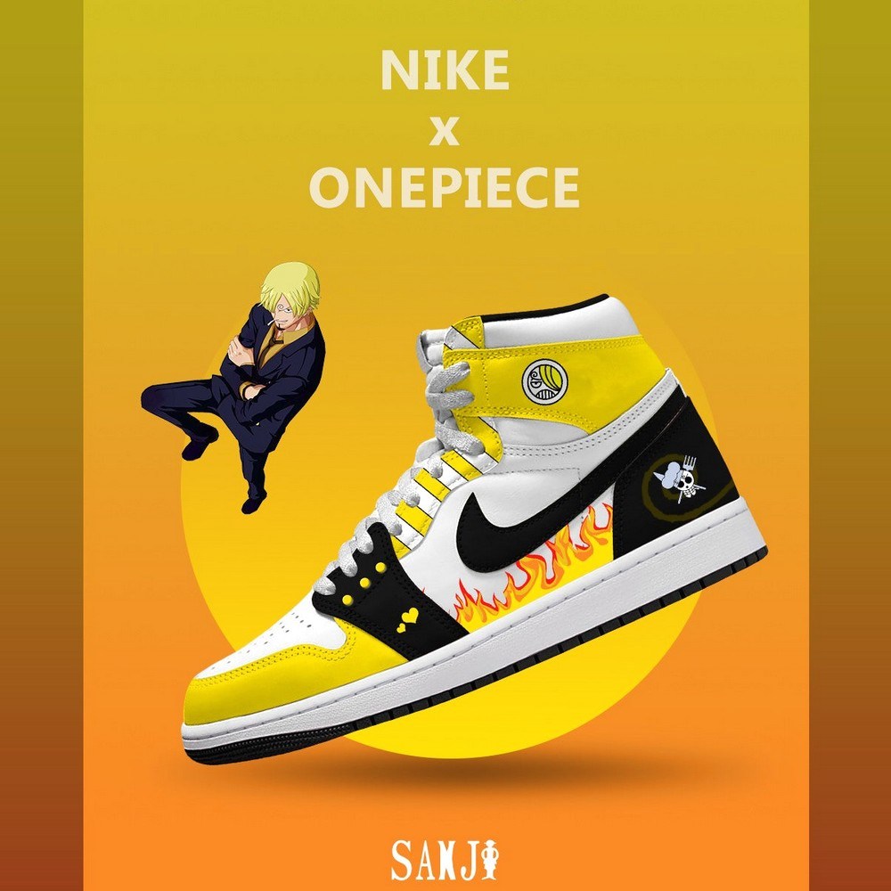 Black Leg Sanji V.1 One Piece Limited High Top Shoes