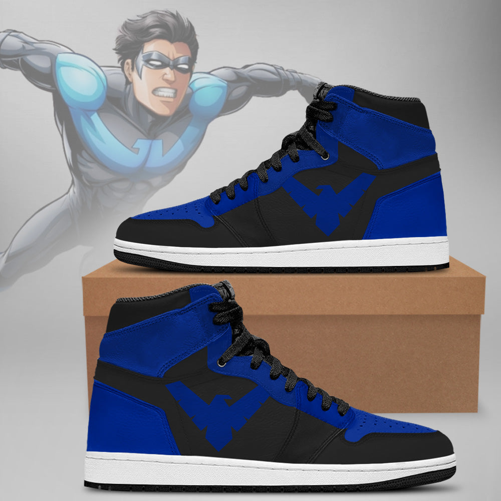 DC Night Wing Air Jordan 1 High Top Shoes