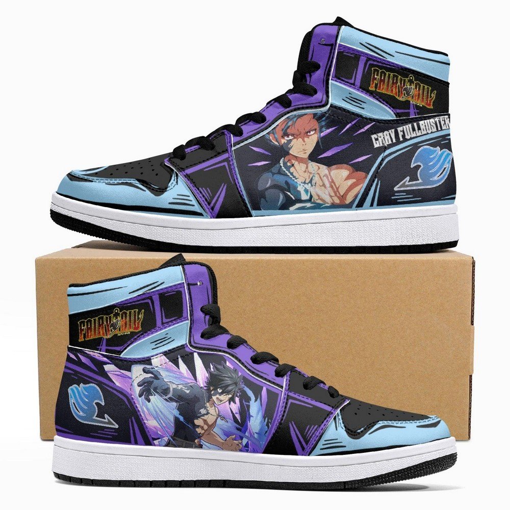 Gray Fullbuster Fairy Tail JD1 High Top Shoes