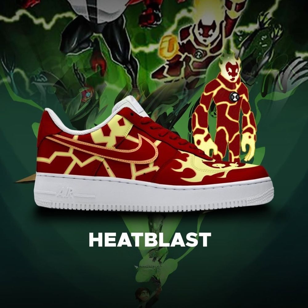 Heatblast Ben 10 Low Top Shoes