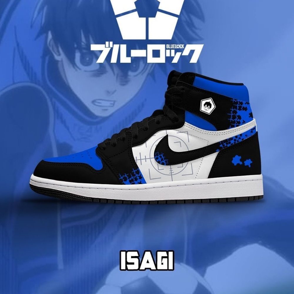 Isagi Blue Lock AJ1 High Top Shoes