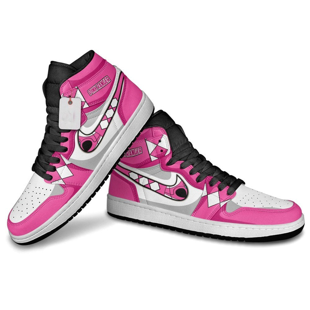 Pink Ranger AJ1 Sneakers Movies Custom Shoes