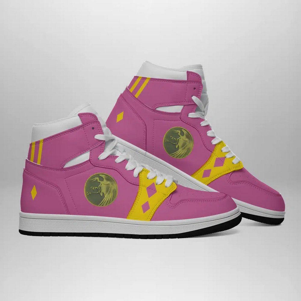 Pink Ranger Ninjetti Power Rangers AJ1 High Top Shoes