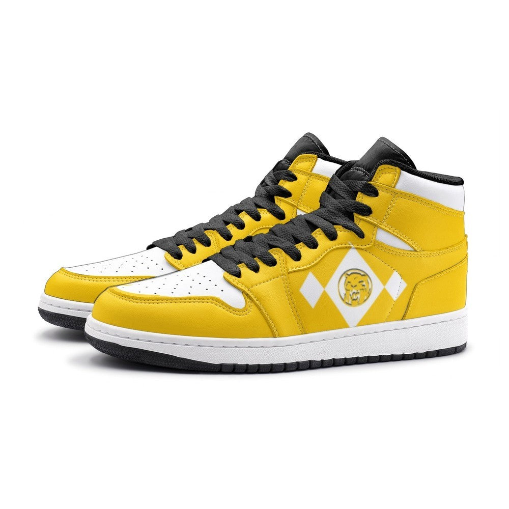 Power Rangers Yellow J1 High Top Shoes