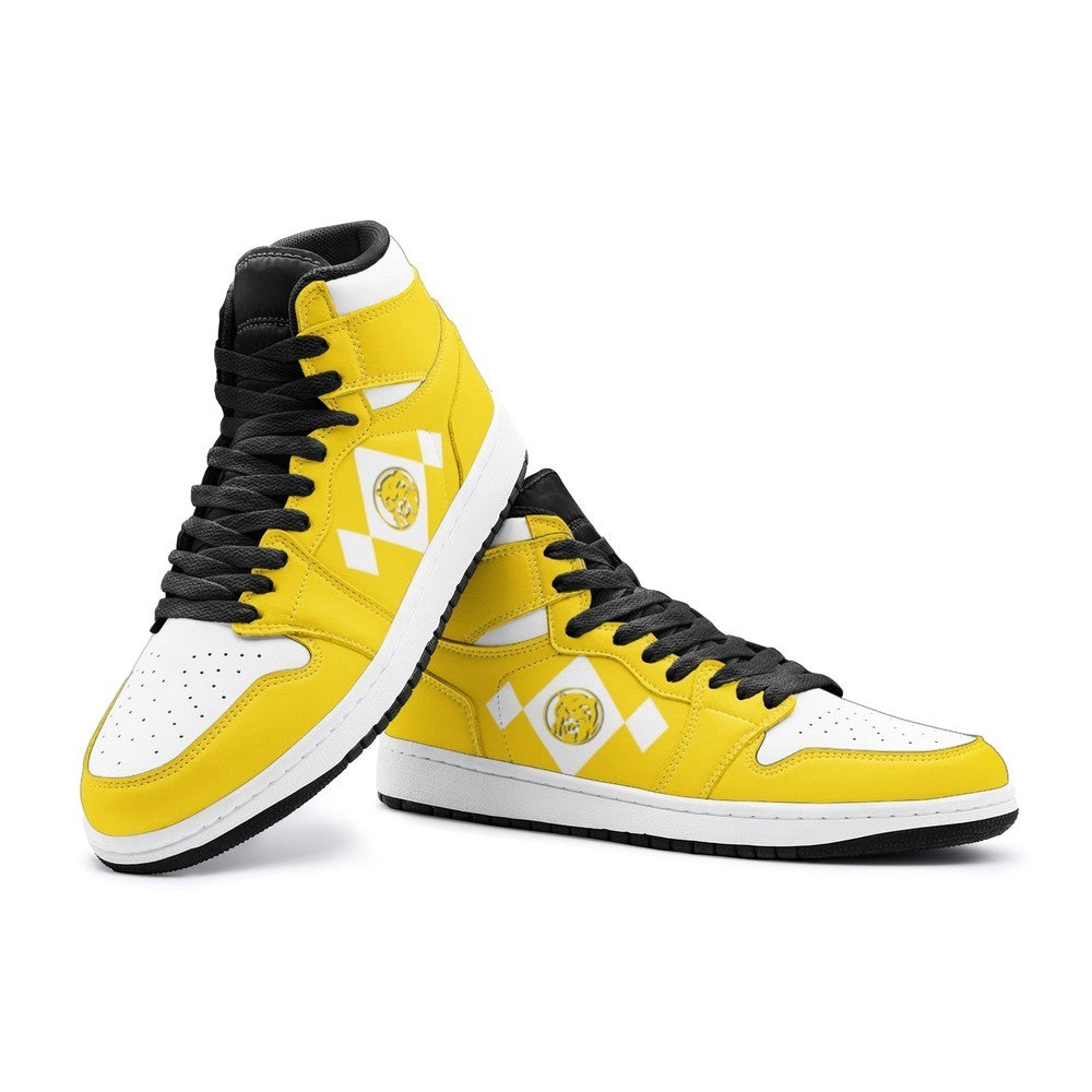 Power Rangers Yellow J1 High Top Shoes