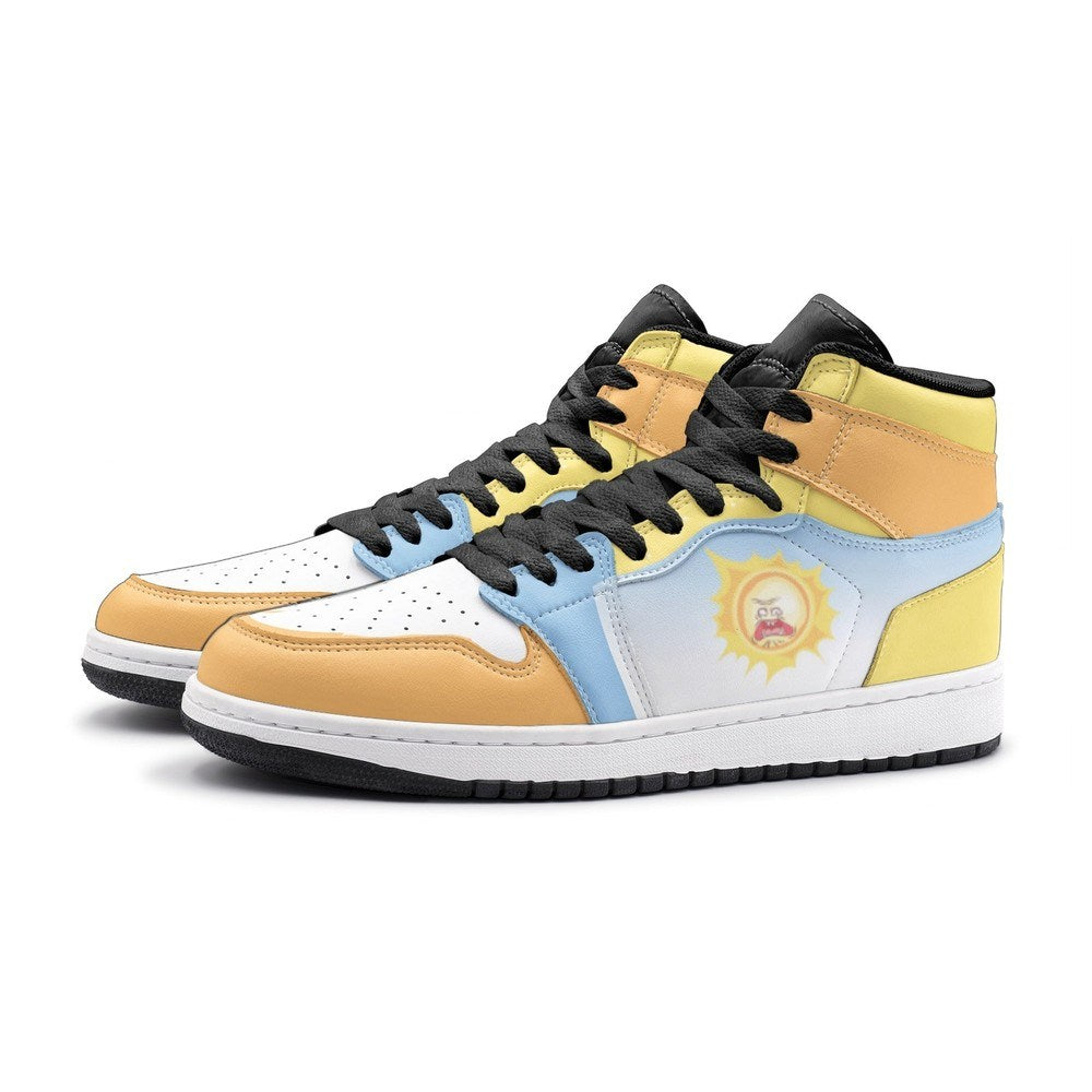 Screaming Sun Rick And Morty Air Jordan 1 High Top Shoes