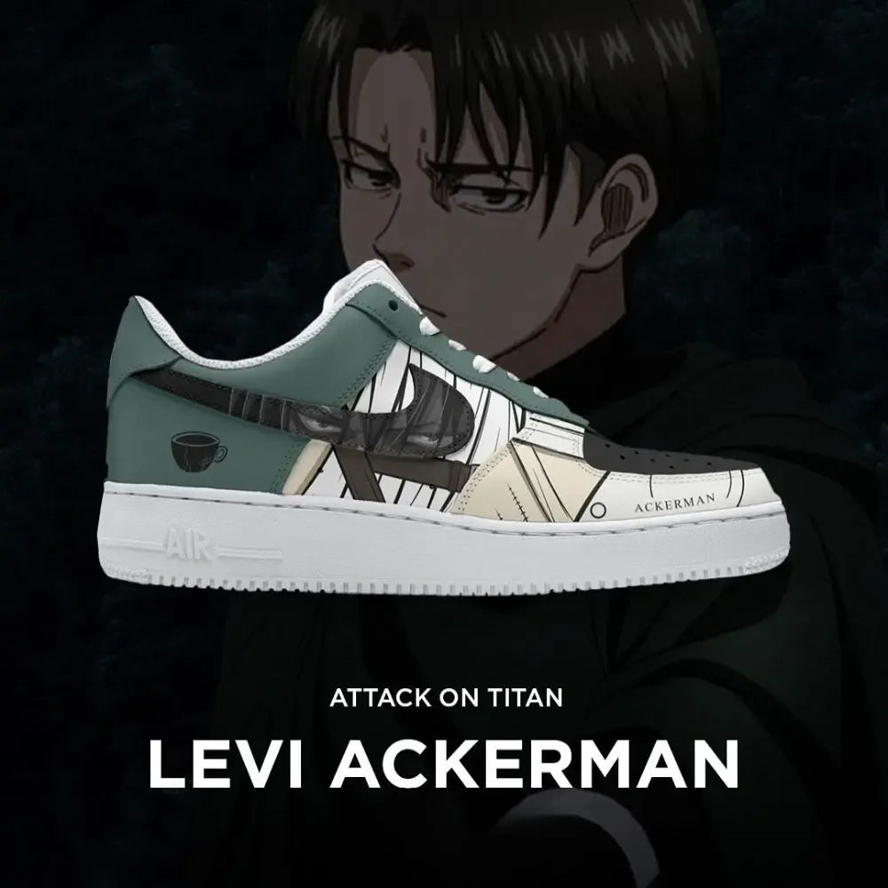 Levi Ackerman Attack on Titan Edition Low Top Shoes