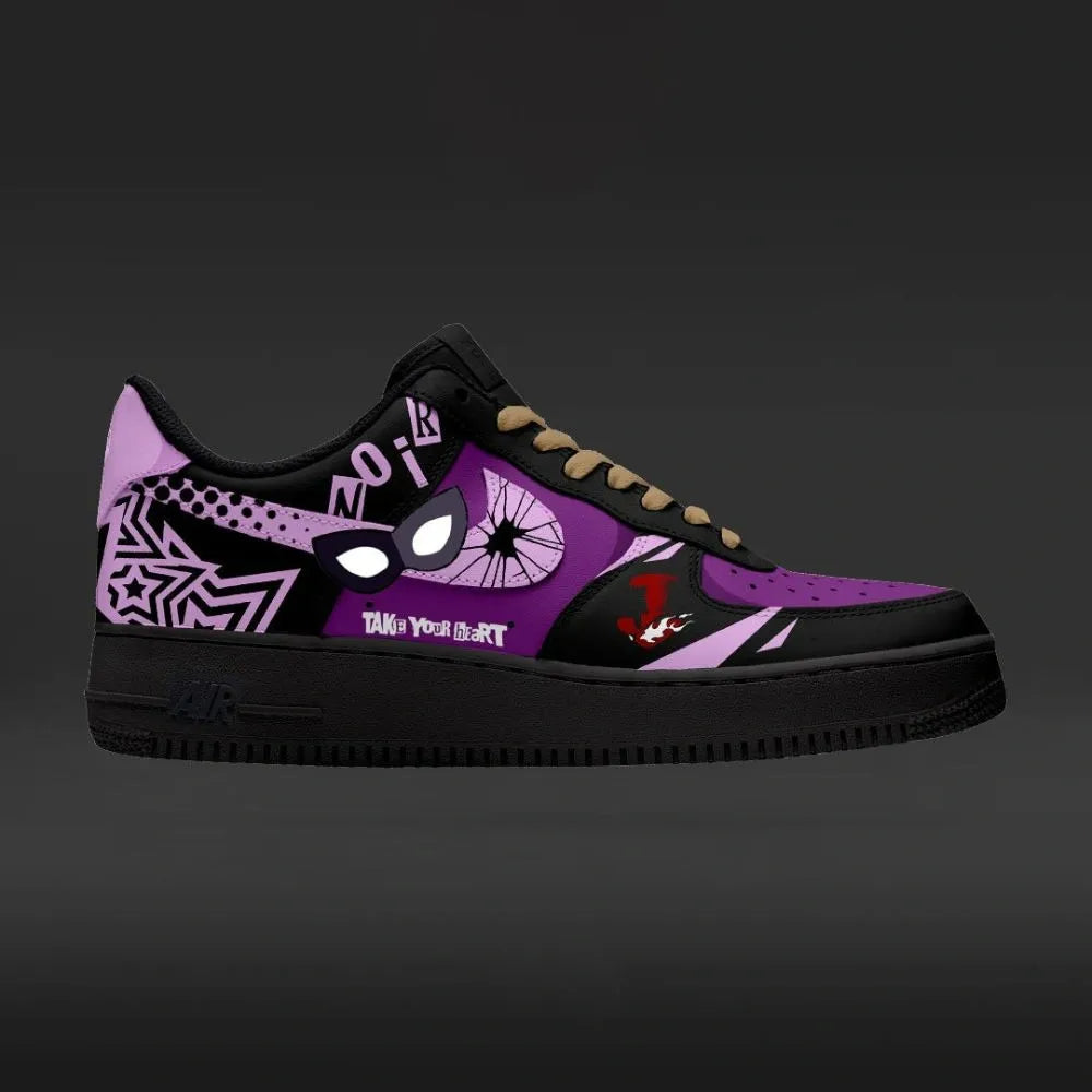 Noir Persona 5 Custom Low Top Shoes