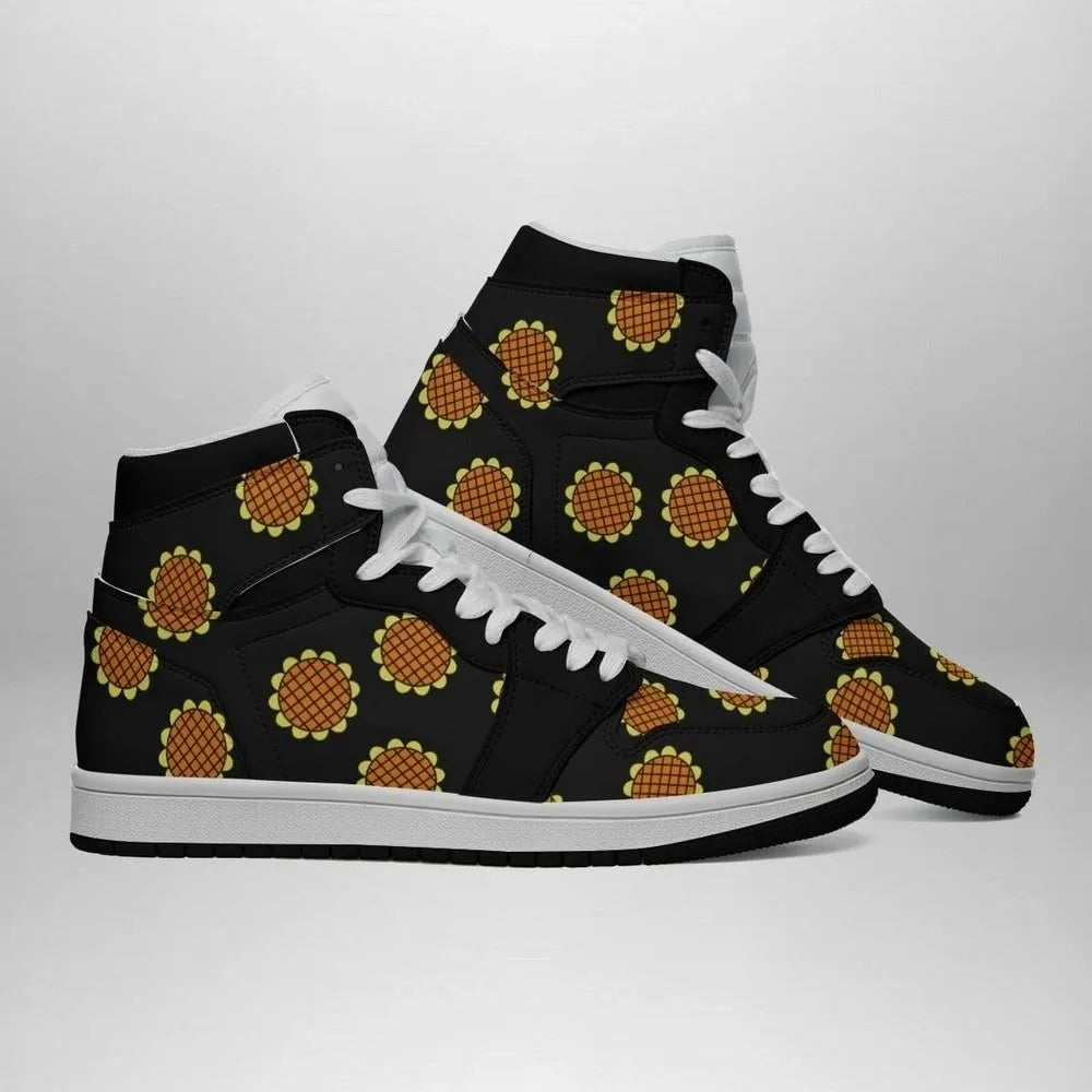 Luffy Dressrosa Pattern One Piece Special High Top Shoes
