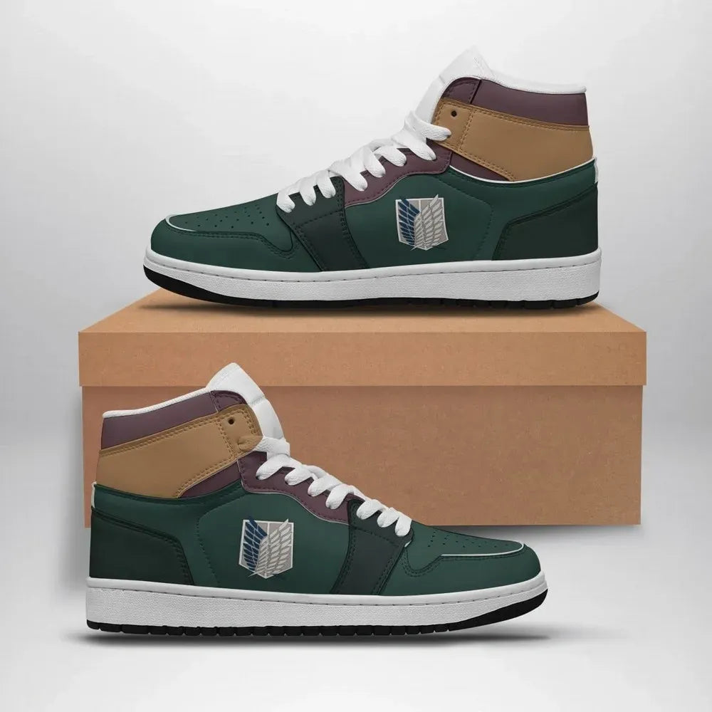 Scouting Regiment Survey Corps Attack On Titan Custom High Top Shoes