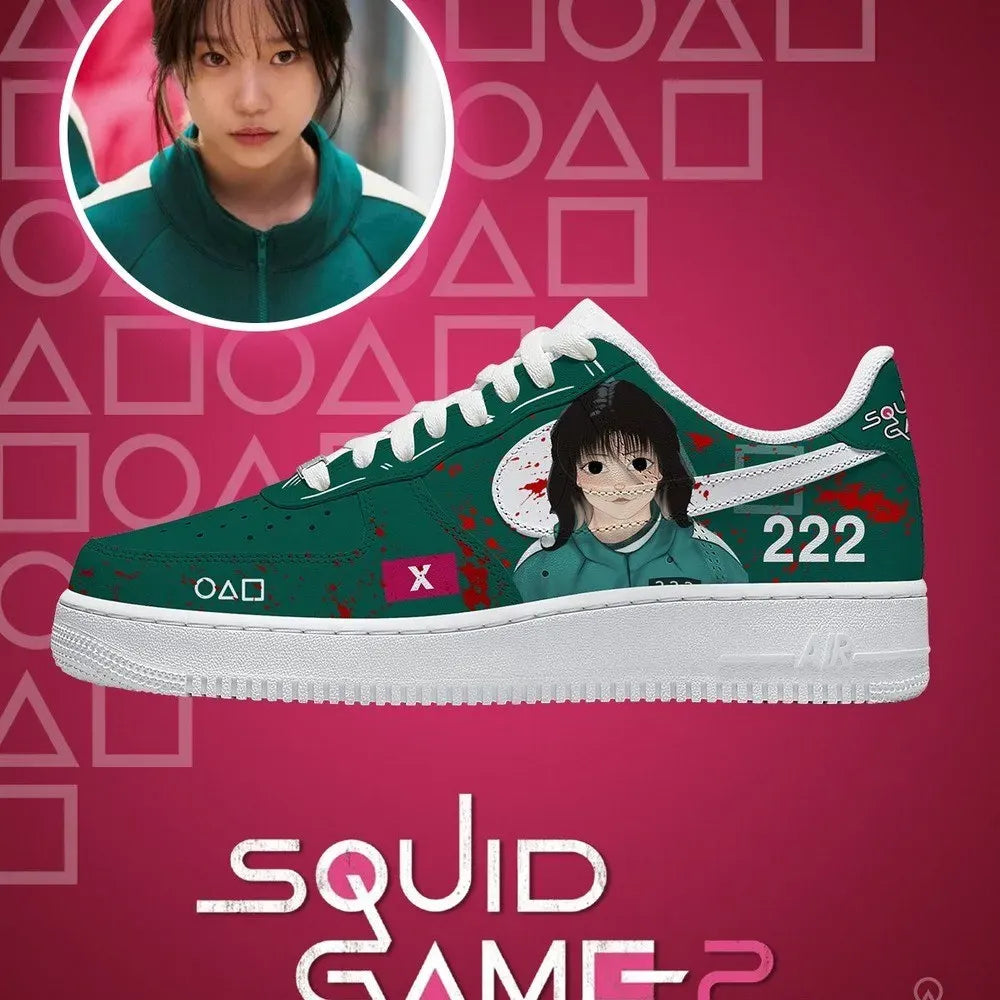 Player 222 V.3 Squid Game Custom Low Top Shoes