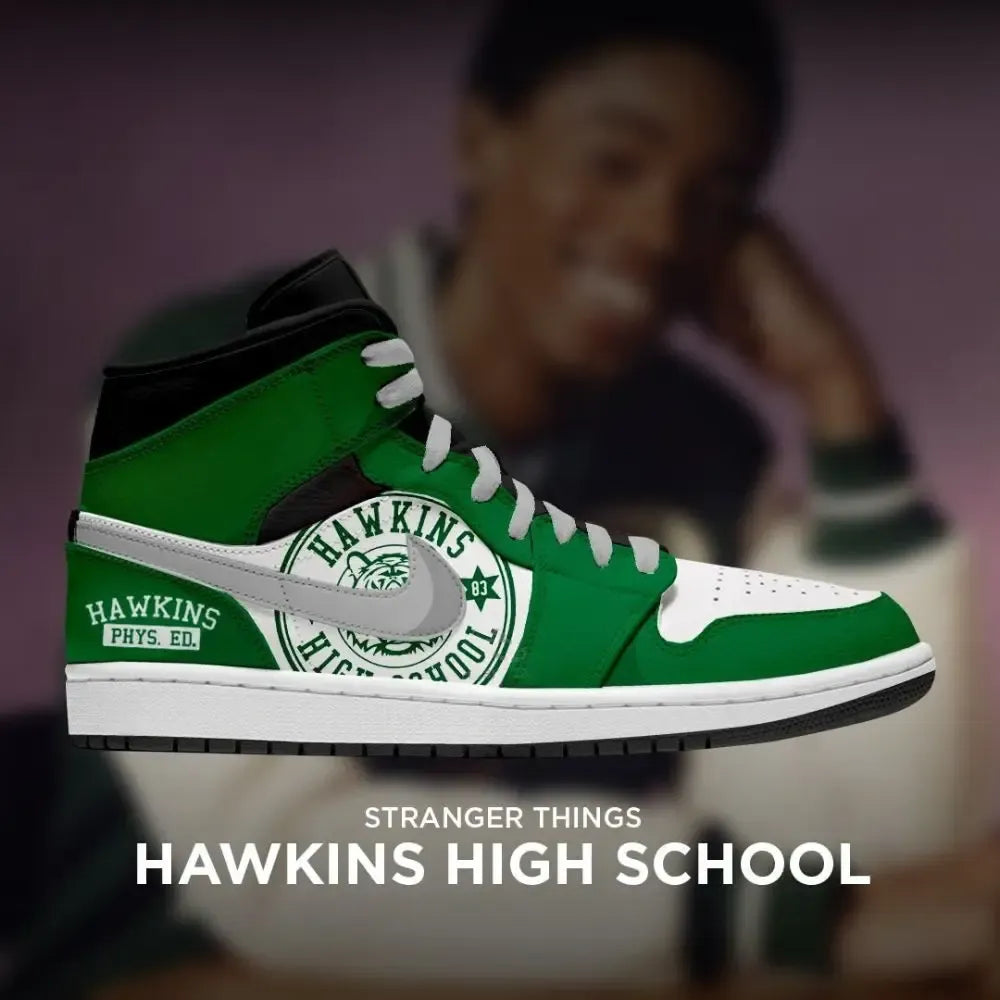 Hawkins High School Stranger Things High Top Shoes