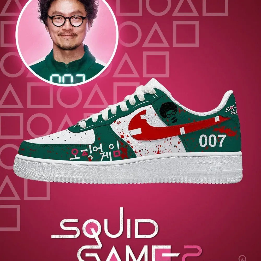 Player 007 V.1 Squid Game Custom Low Top Shoes