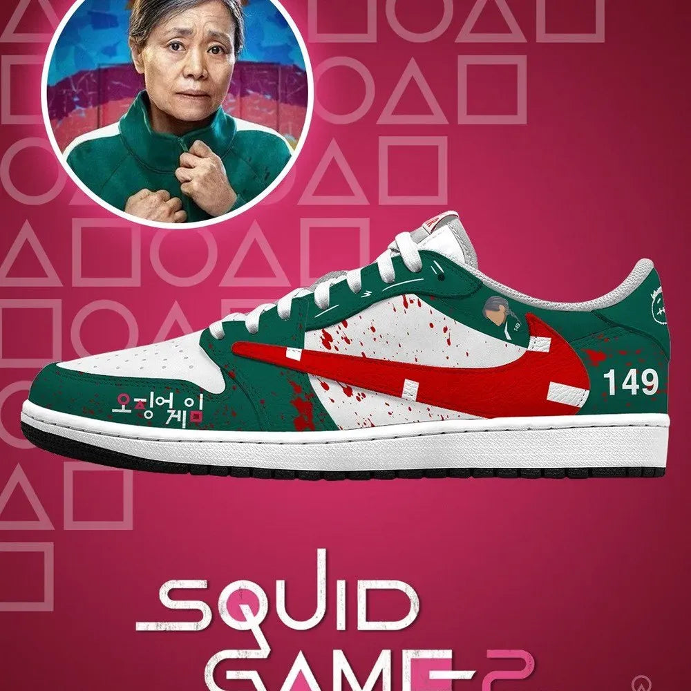 Player 149 V.2 Squid Game Custom Low Top Shoes