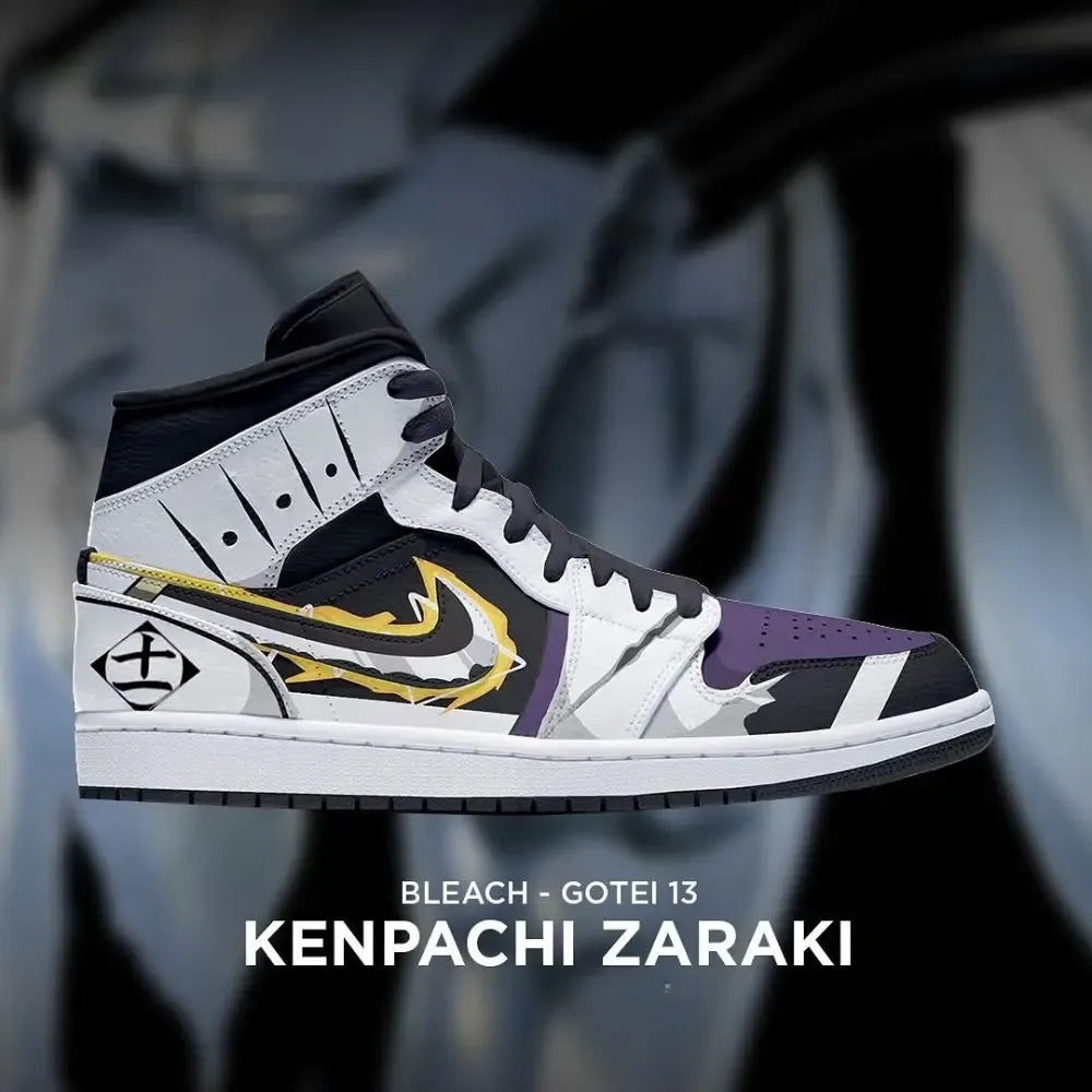 Kenpachi Zaraki Bleach Gotei 13 High Top Shoes
