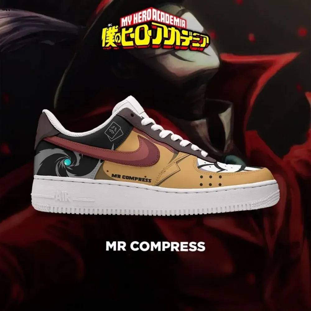 Mr Compress My Hero Academia Custom Low Top Shoes