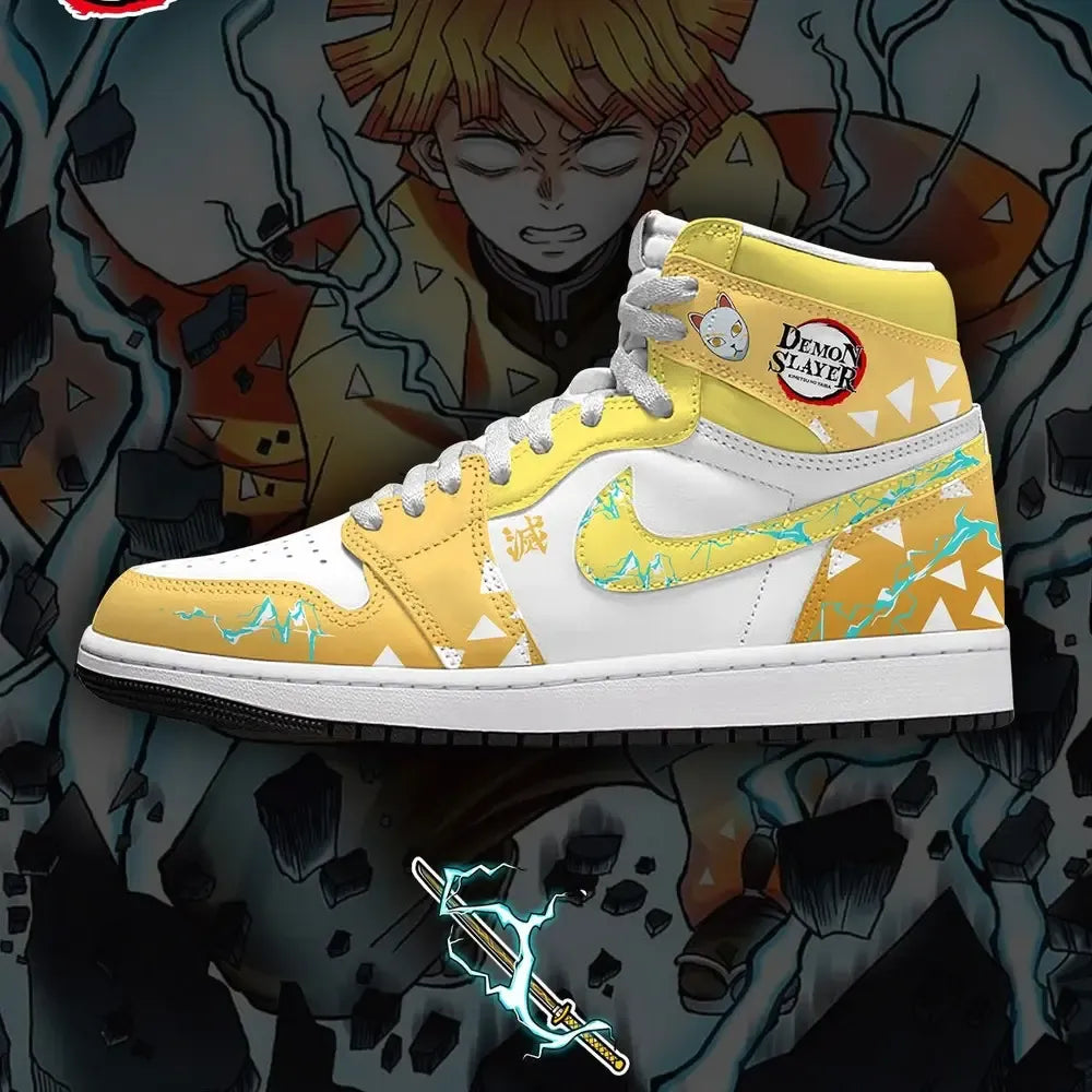 Zenitsu Agatsuma V.1 Demon Slayer Limited Edition High Top Shoes