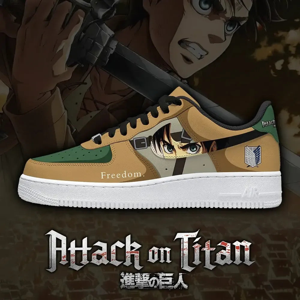 Eren Jaeger V.1 Attack on Titian Special Edition Lowtop Shoes