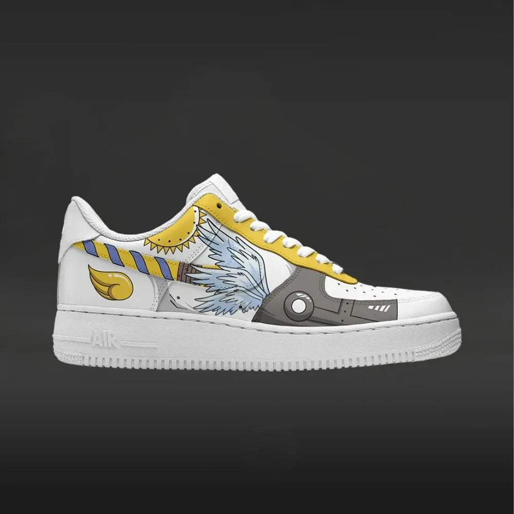 Angemon Digimon Custom Low Top Shoes