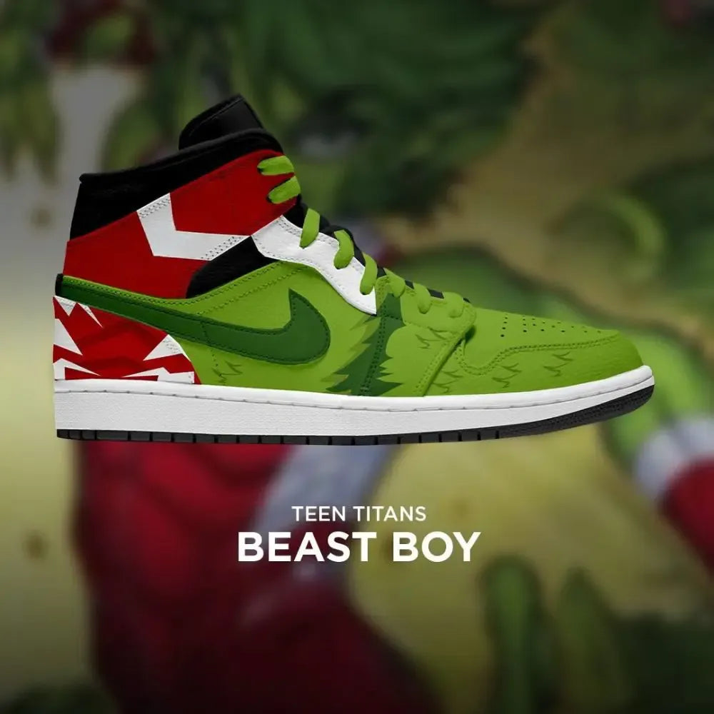 Beast Boy Teen Titans High Top Shoes