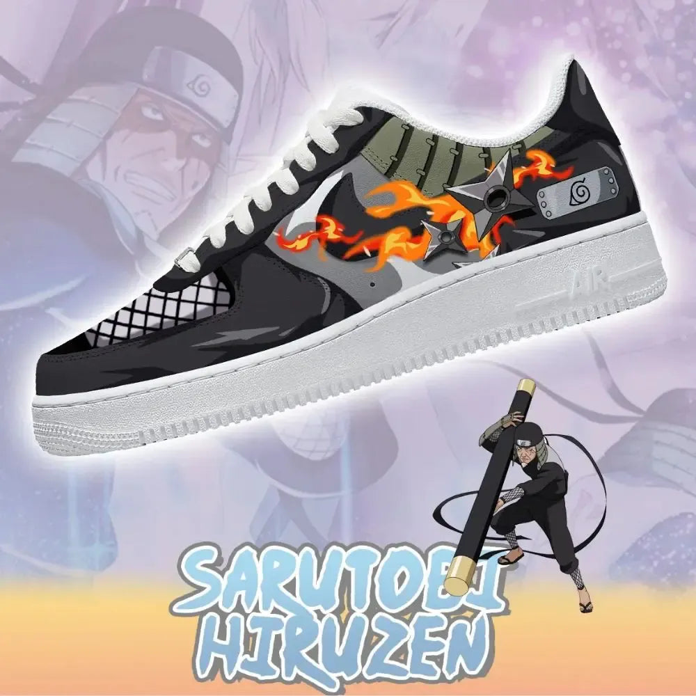 Sarutobi Hiruzen Naruto Limited Custom Low Top Shoes