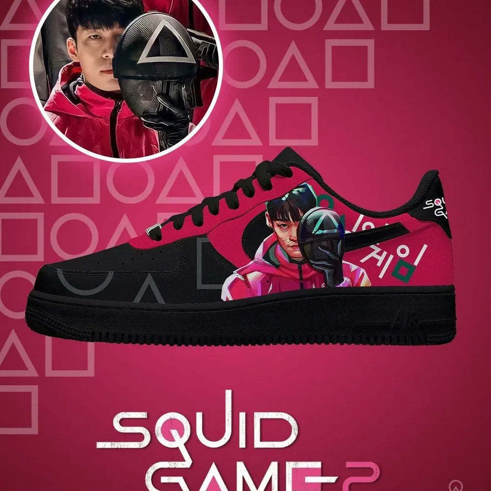Hwang Jun-ho V.1 Squid Game Custom Low Top Shoes