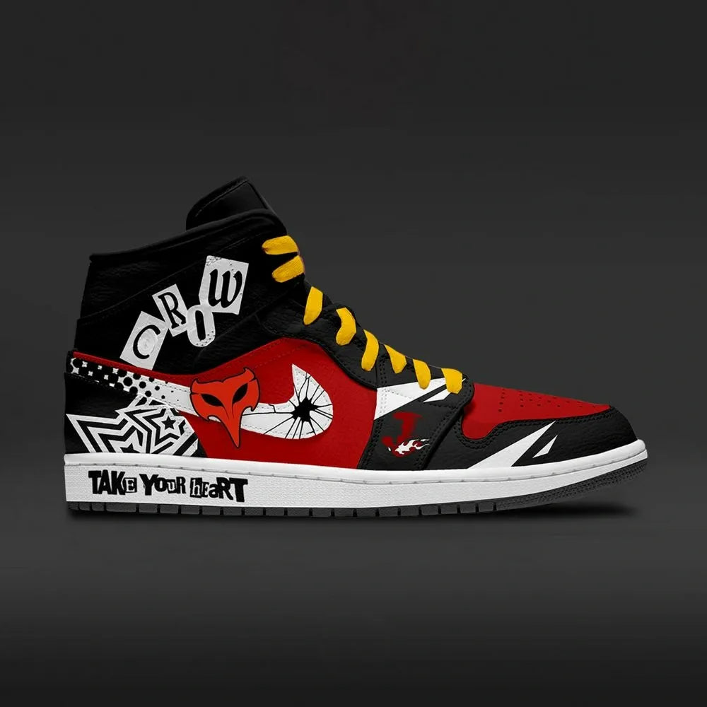 Crow Persona 5 Custom High Top Shoes
