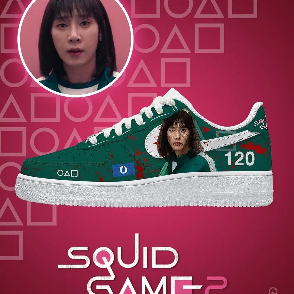 Player 120 V.1 Squid Game Custom Low Top Shoes