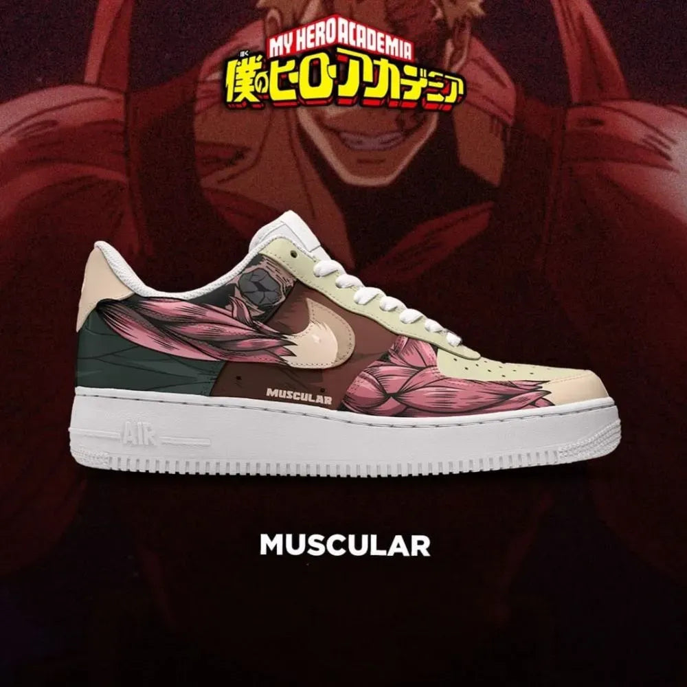 Muscular My Hero Academia Custom Low Top Shoes
