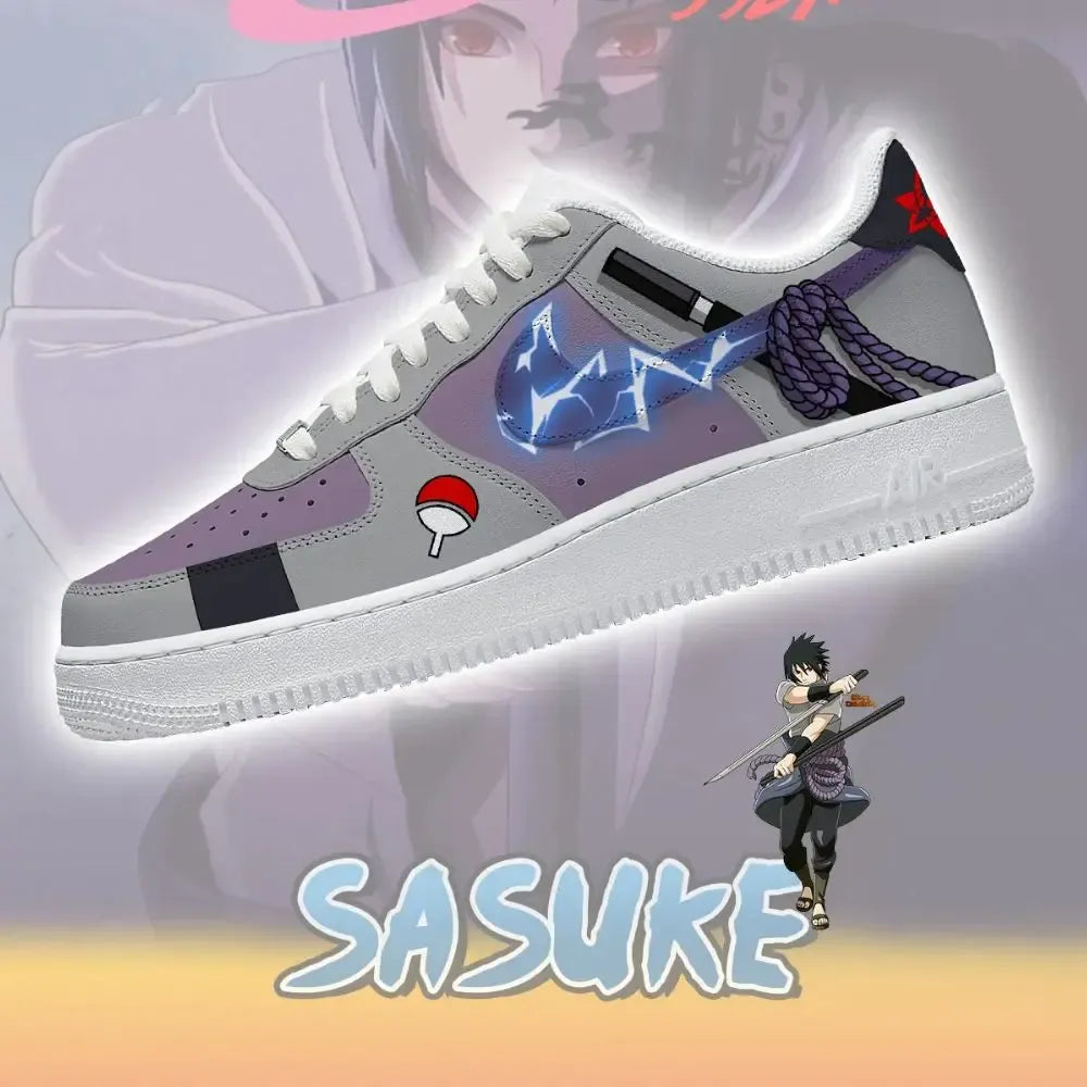 Sasuke V.3 Naruto Limited Custom Low Top Shoes