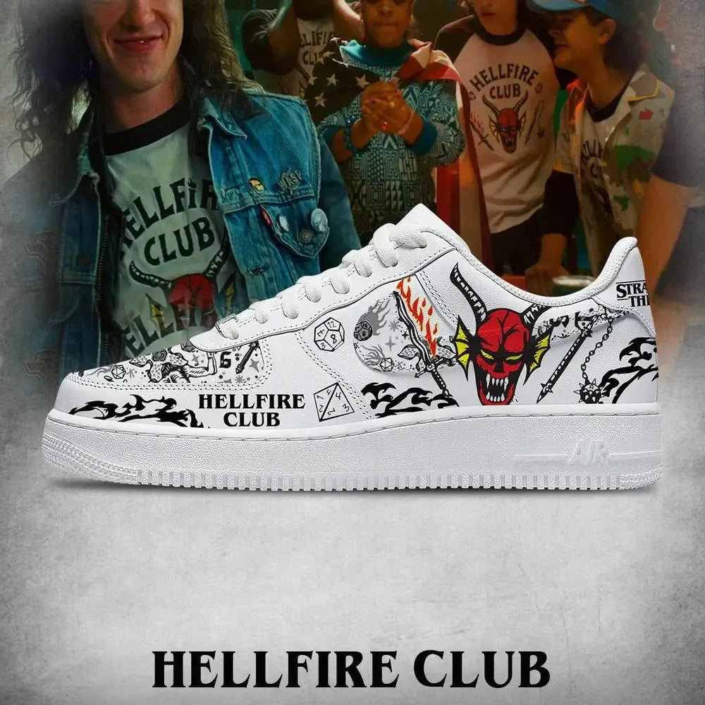 Hellfire Club V.1 Stranger Things Custom Low Top Shoes