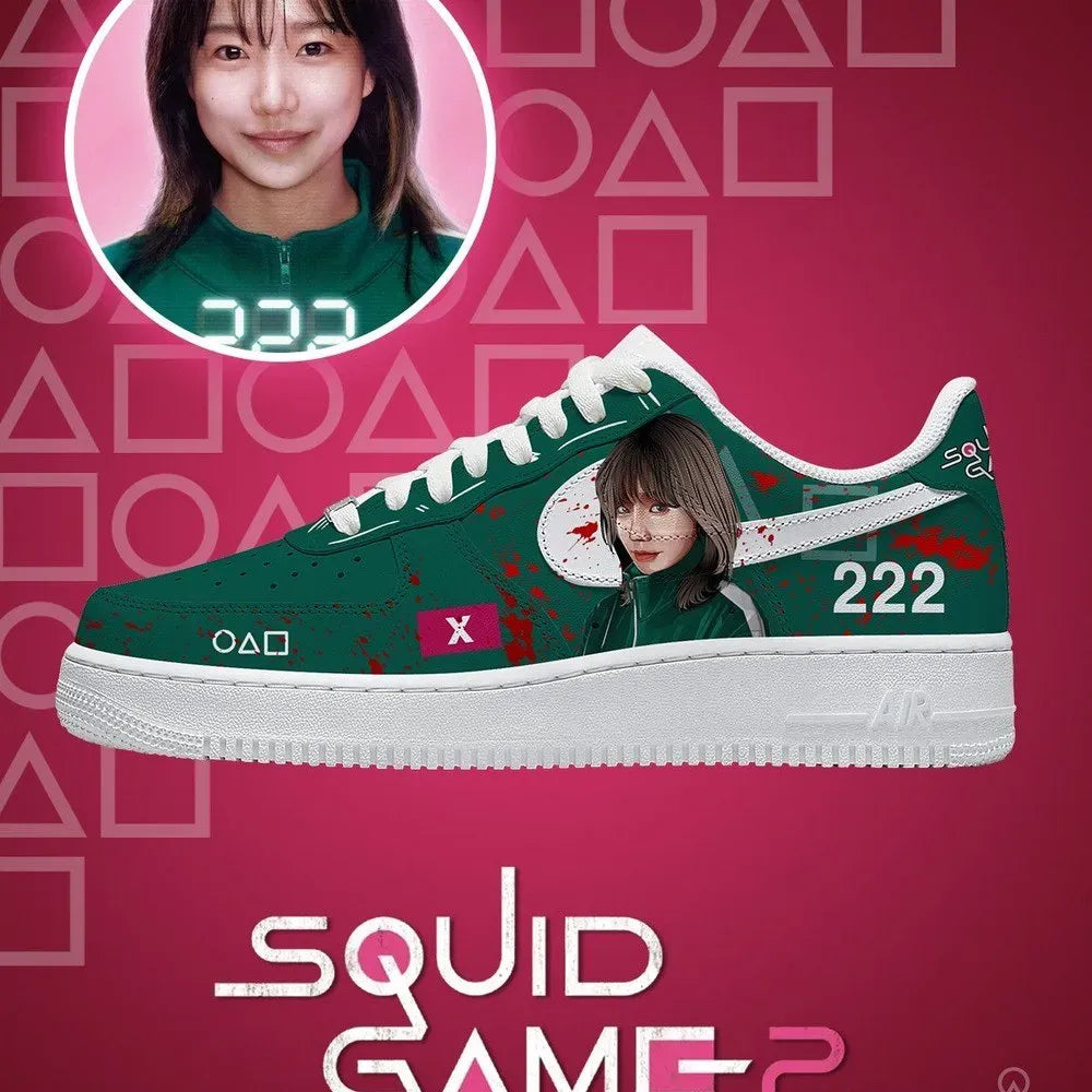 Player 222 V.1 Squid Game Custom Low Top Shoes