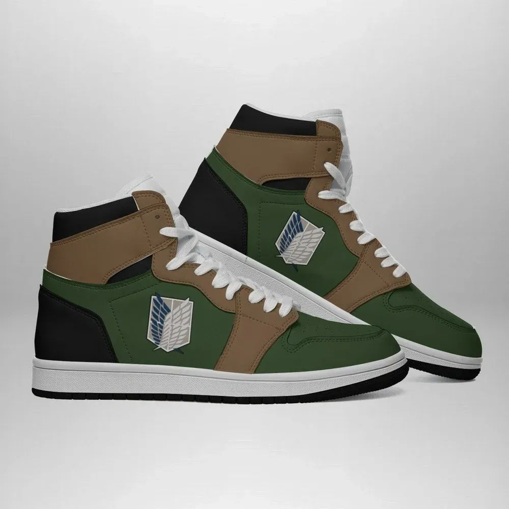 Survey Corps Attack On Titan Custom High Top Shoes