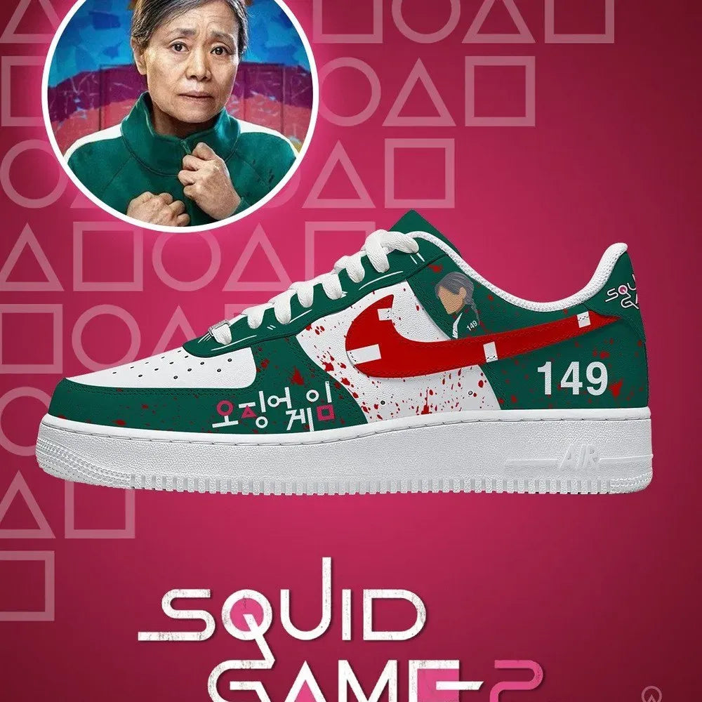 Player 149 V.1 Squid Game Custom Low Top Shoes