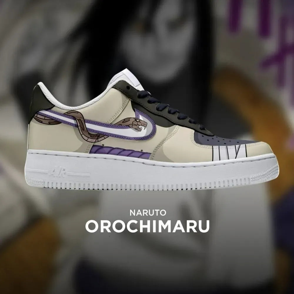 Orochimaru Naruto Custom Low Top Shoes