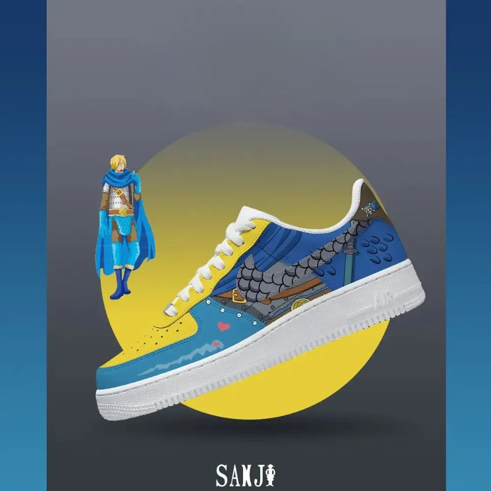 Black Leg Sanji V.2 One Piece Limited Custom Low Top Shoes