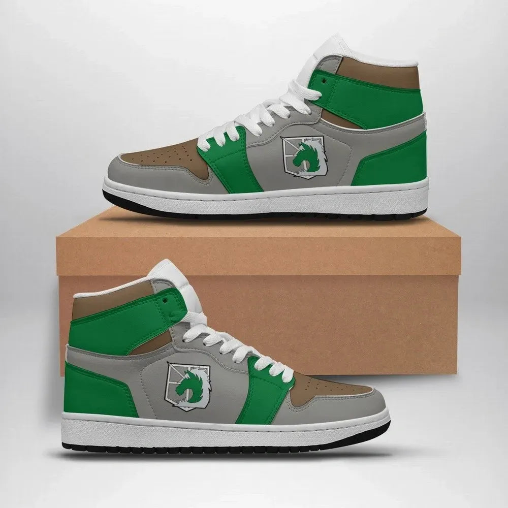 Military Police Attack On Titan Custom High Top Shoes