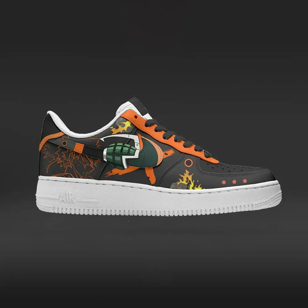 Bakugo V.2 My Hero Academia Custom Low Top Shoes