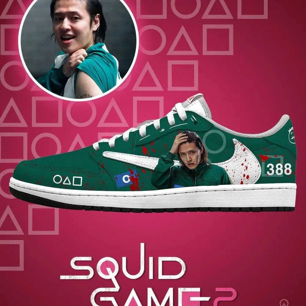 Player 388 V.2 Squid Game Custom Low Top Shoes