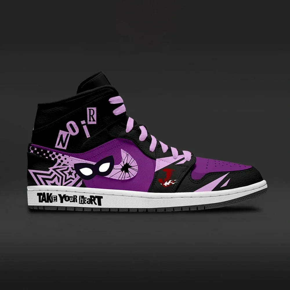 Noir Persona 5 Custom High Top Shoes
