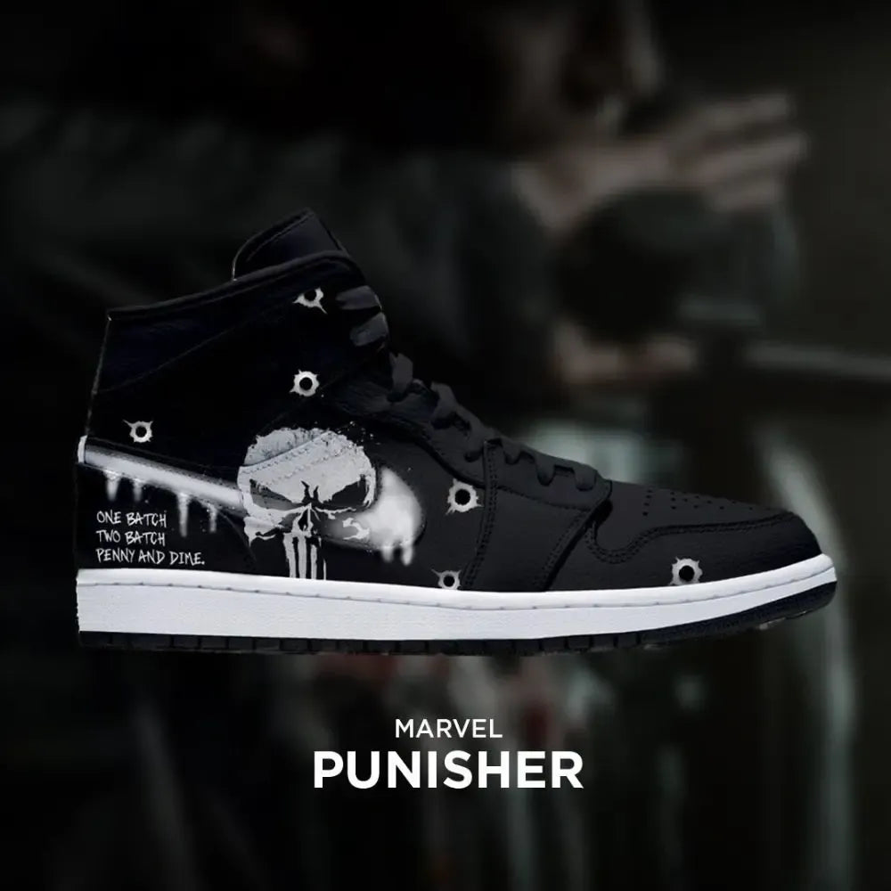Punisher Marvel Edition High Top Shoes