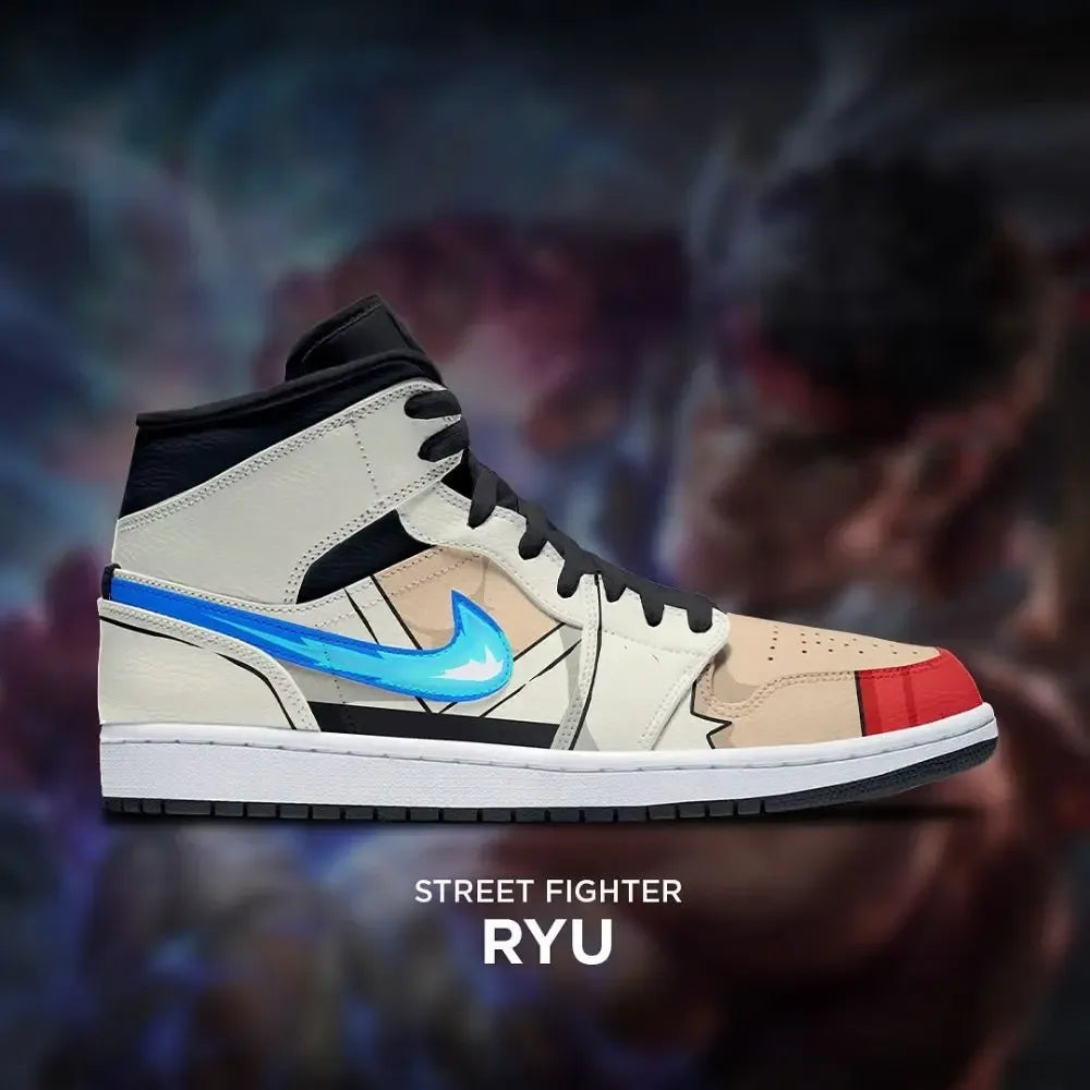 Ryu Street Fighter High Top Shoes