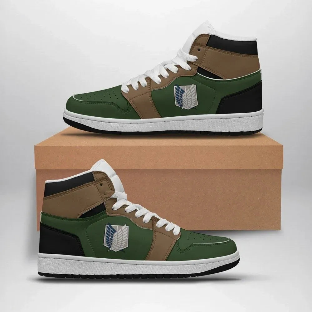 Survey Corps Attack On Titan Custom High Top Shoes