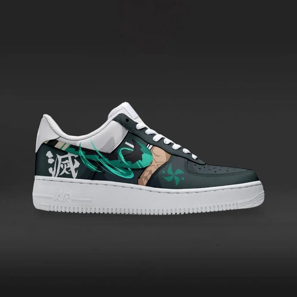 Sanemi Ver.2 Demon Slayer Custom Low Top Shoes