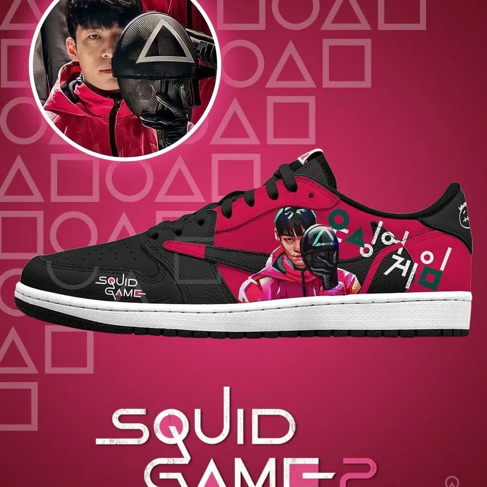 Hwang Jun-ho V.2 Squid Game Custom Low Top Shoes