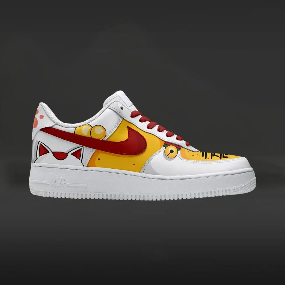 Turbo Granny Cat Form Dan Da Dan Custom Low Top Shoes
