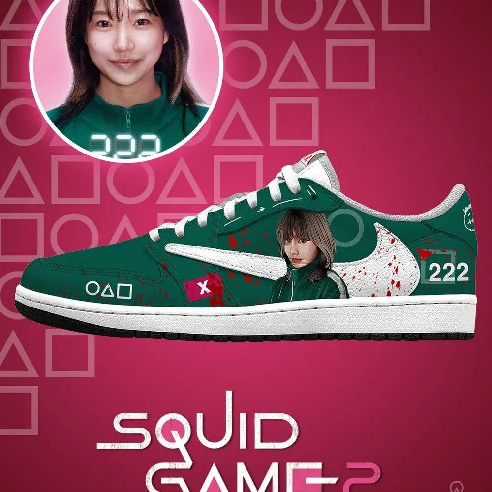 Player 222 V.4 Squid Game Custom Low Top Shoes